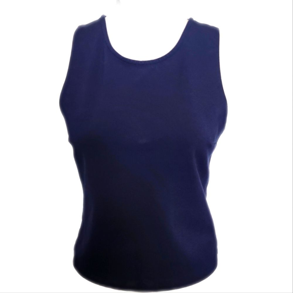 Sanctuary Clothing Navy Blue Sleeveless Slightly Cropped Tank Top, S
